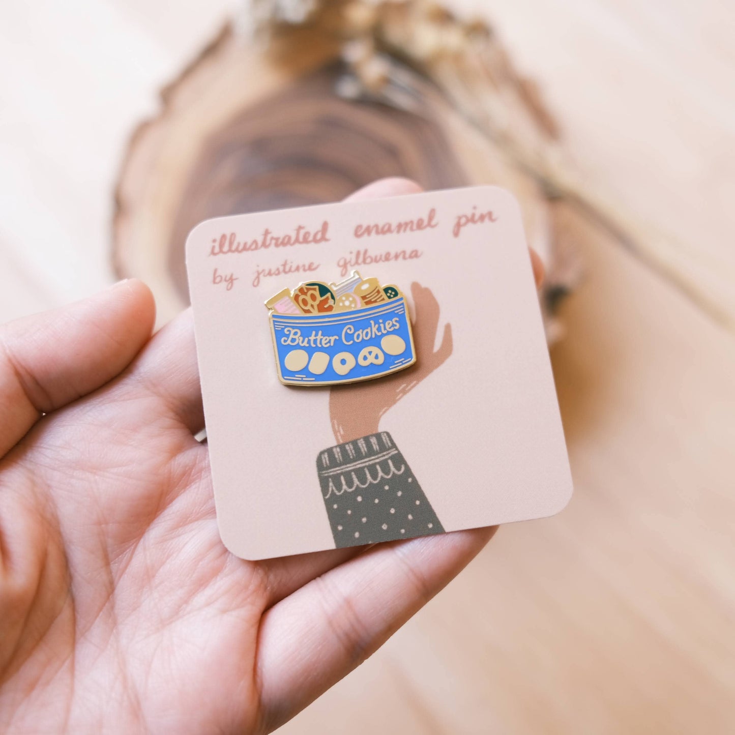 Butter Cookie Sewing Kit Enamel Pin