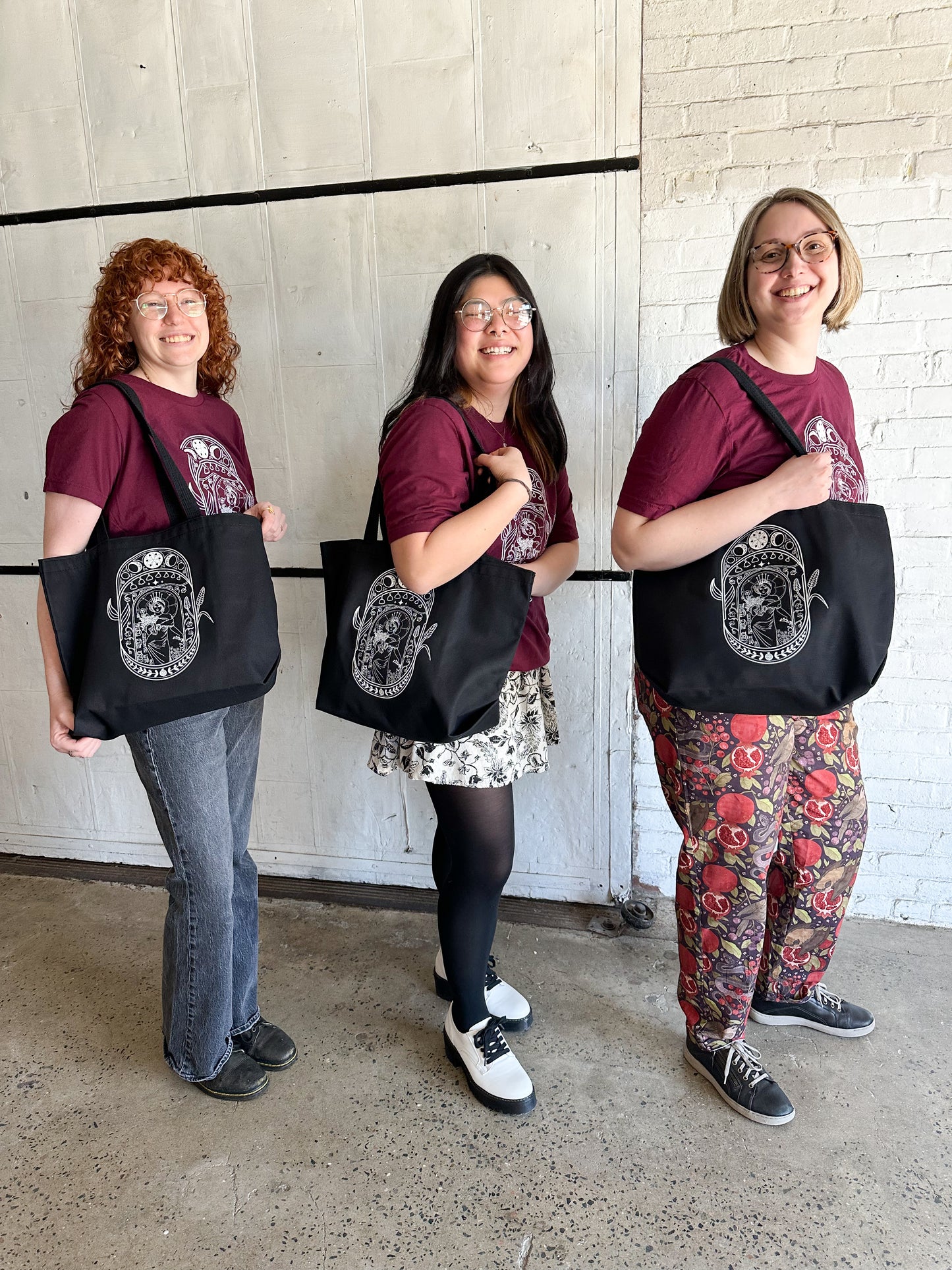 Exclusive 2025 Fiber Witch Festival Market Tote with Pocket