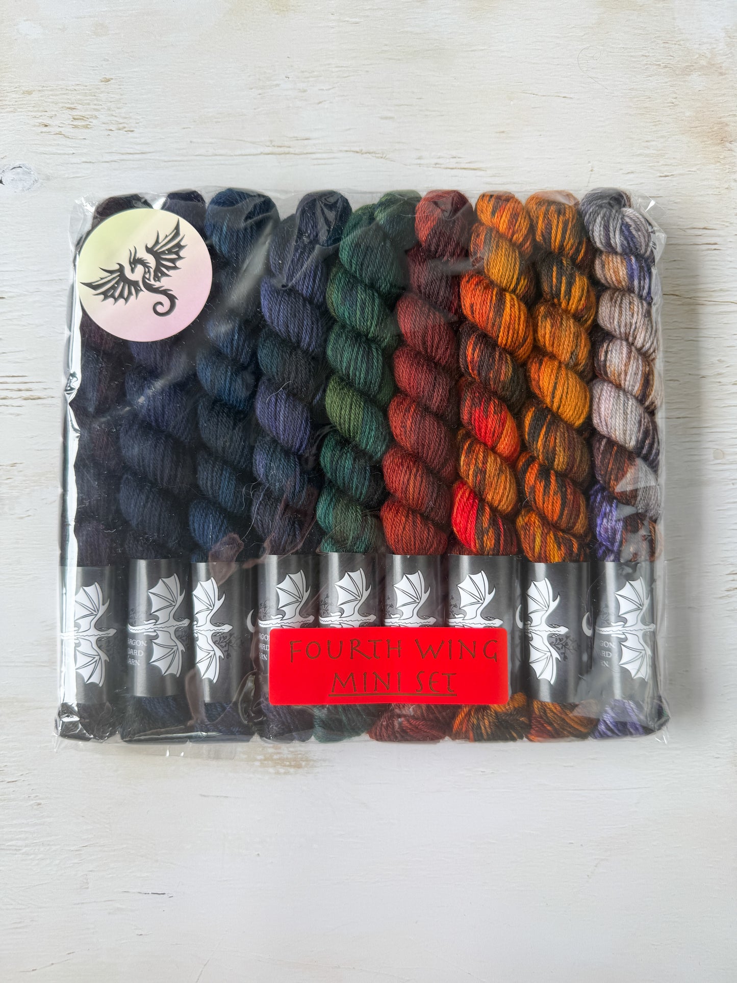Fourth Wing Mini Skein Set by Dragon Hoard Yarn