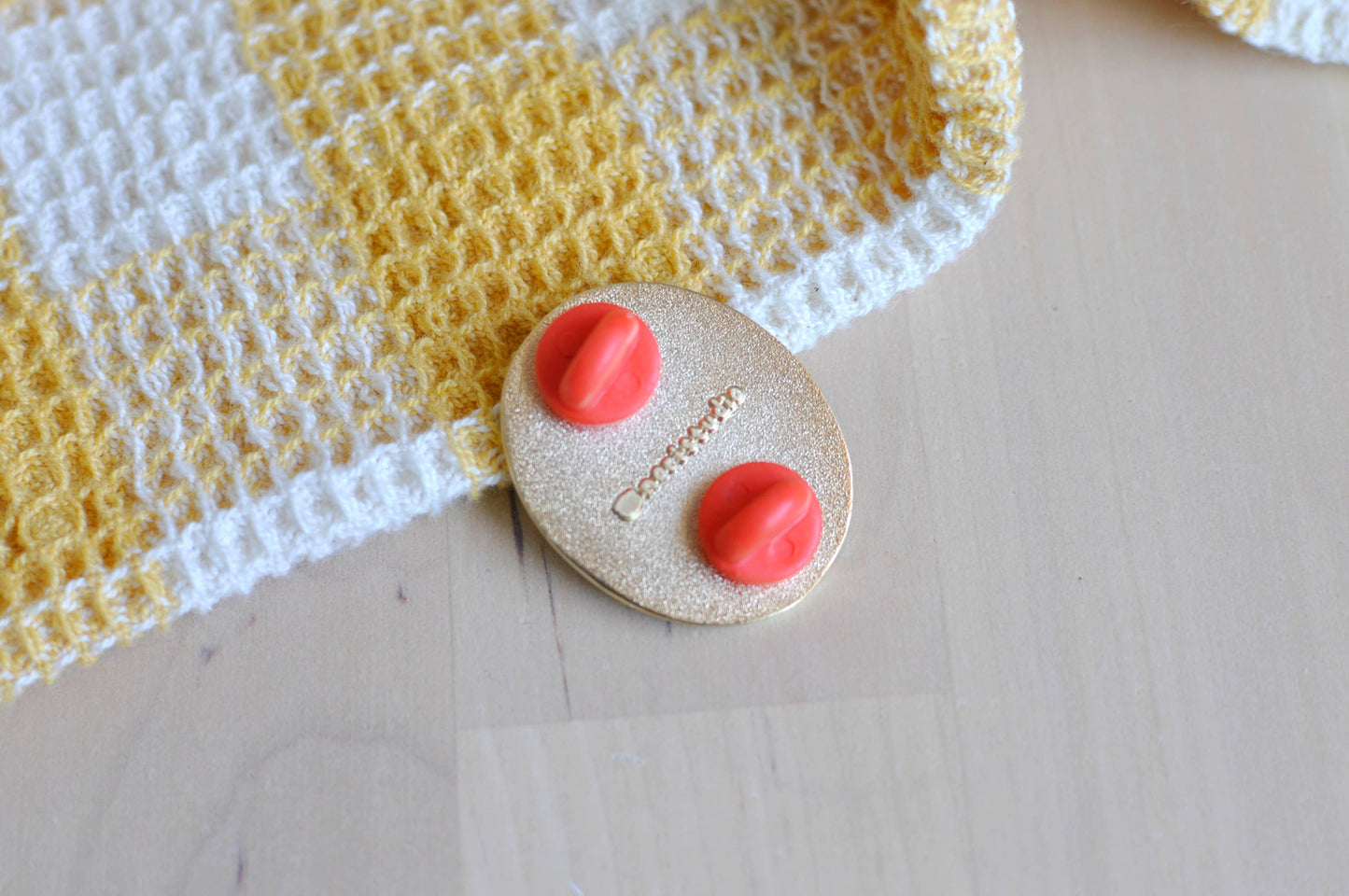 Crocheting Bubu Enamel pin, Fall Theme, Limited Edition