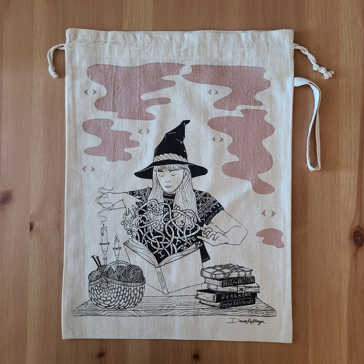 The Witch's Secret Project Bag by Dawn Kathryn Studio