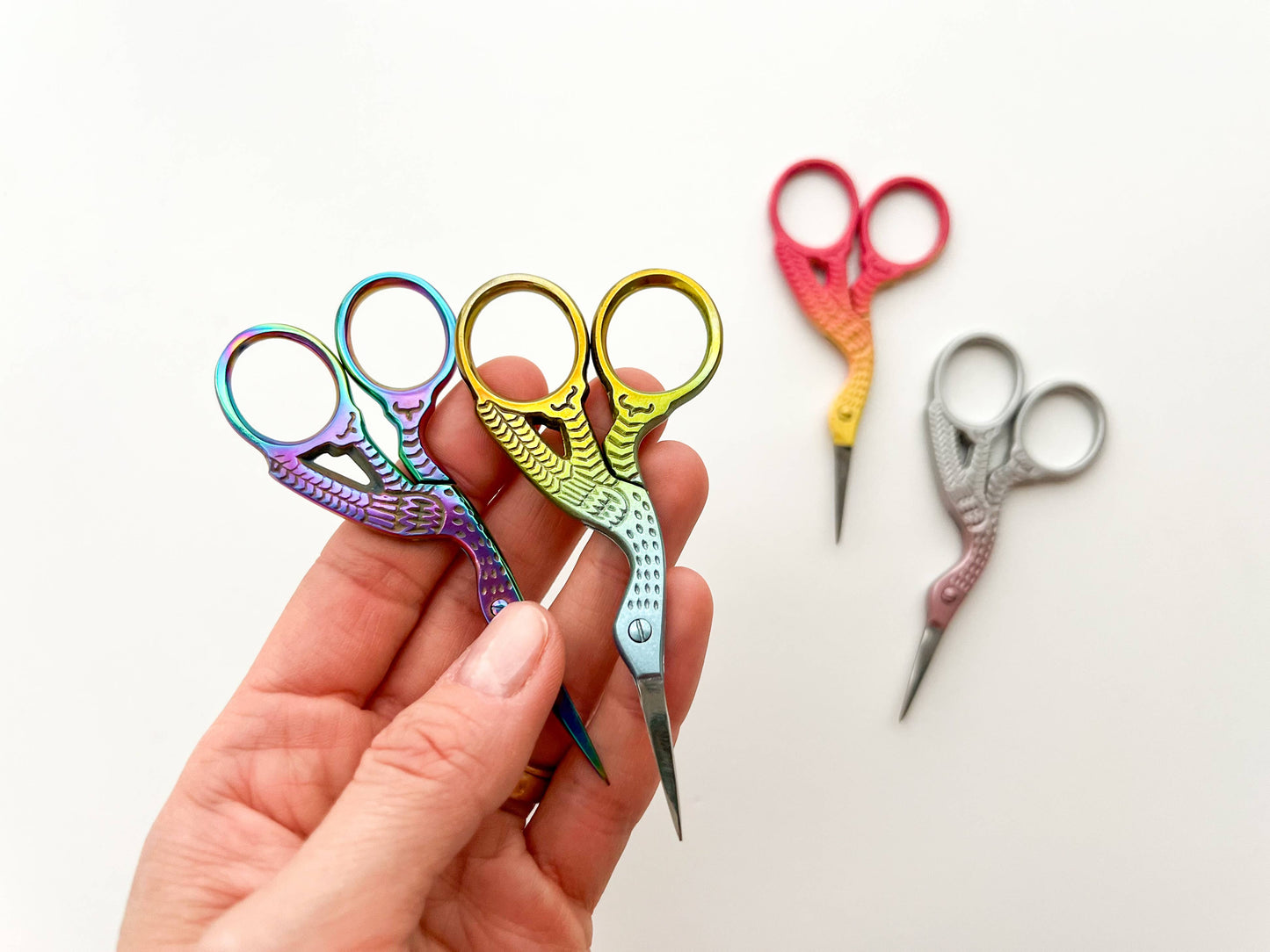 Stork Embroidery Scissors - Assorted Colors