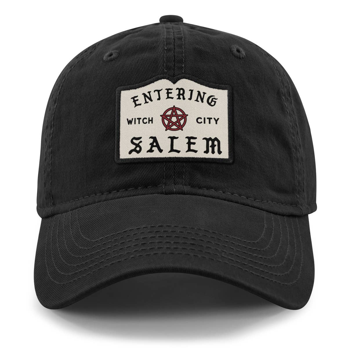 Entering Salem Baseball Hat in Black