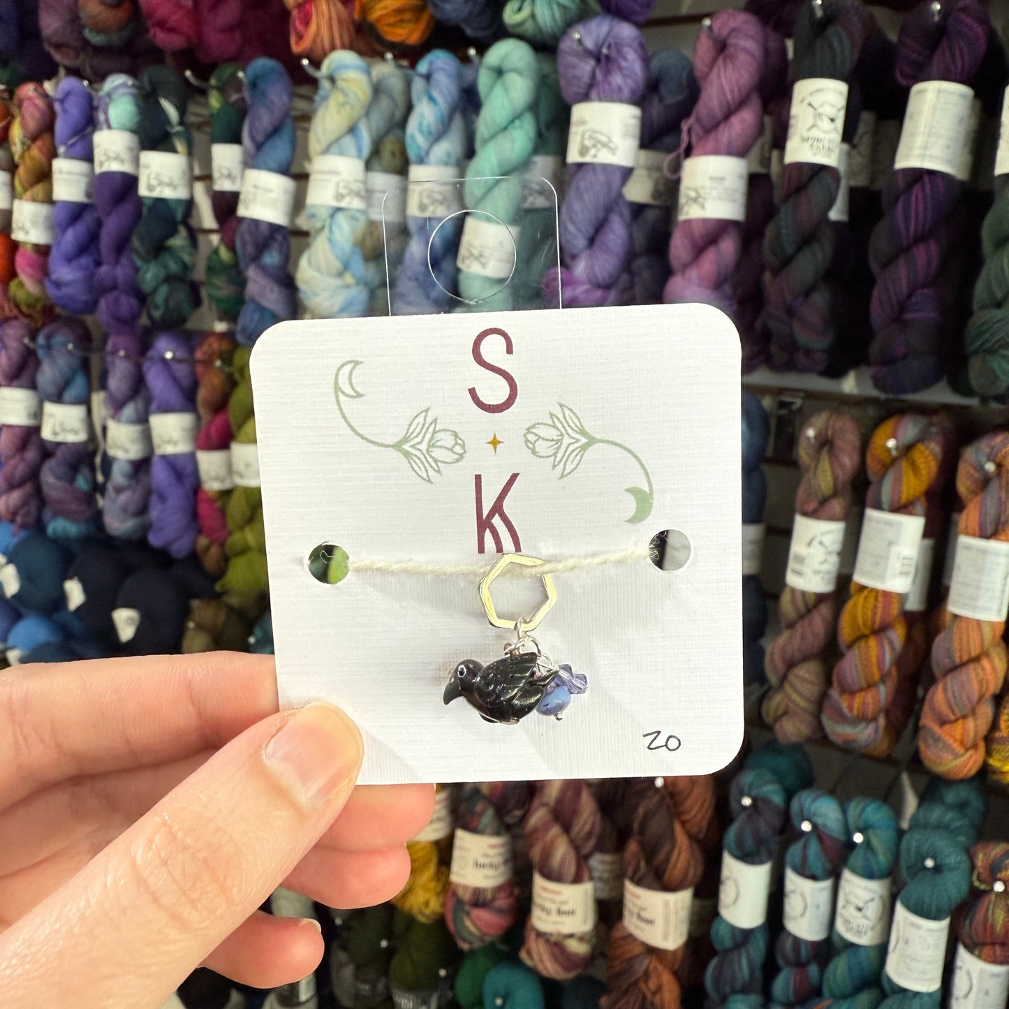 Raven Stitch Marker Sets by Sassafras Knits