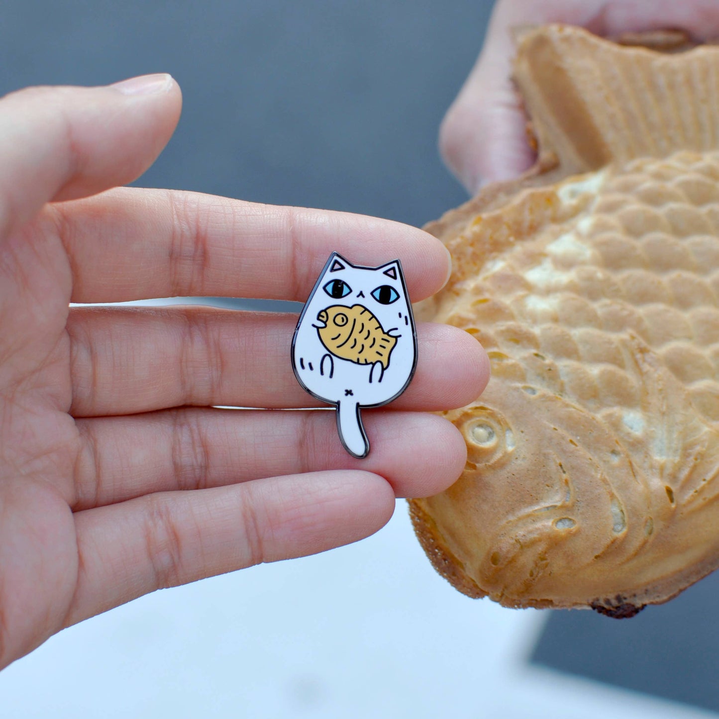 Taiyaki Cat Enamel Pin