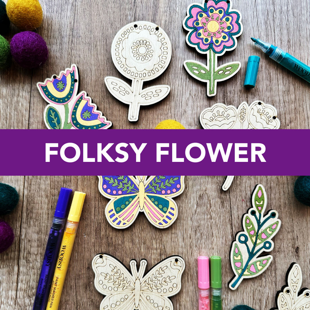 DIY Craft Kit - Folksy Flower Garland