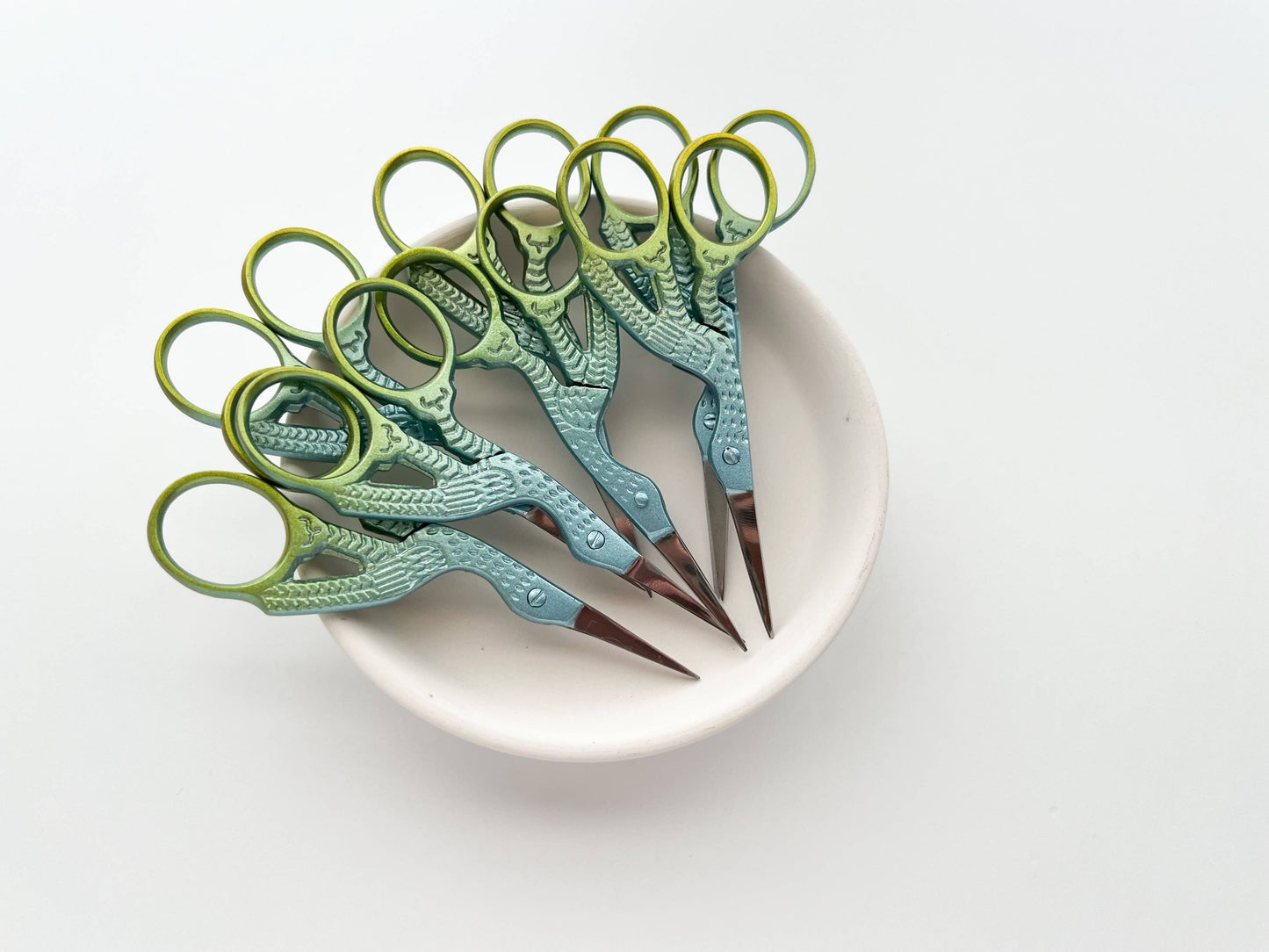 Stork Embroidery Scissors - Assorted Colors