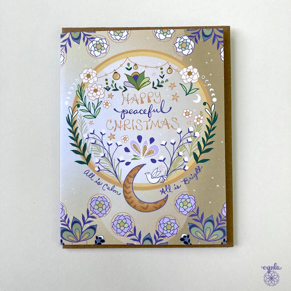Happy Peaceful Christmas Card