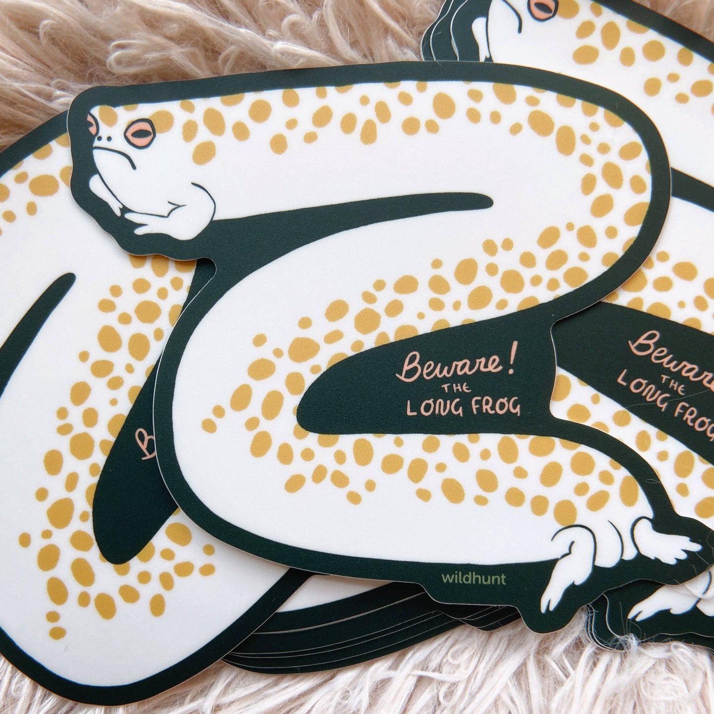 Long Frog Vinyl Sticker