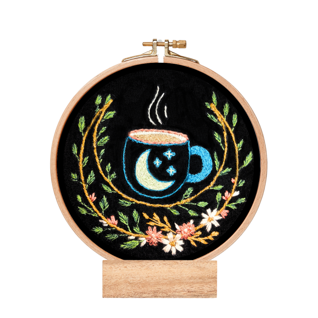 Moon Tea Hand Embroidery Kit
