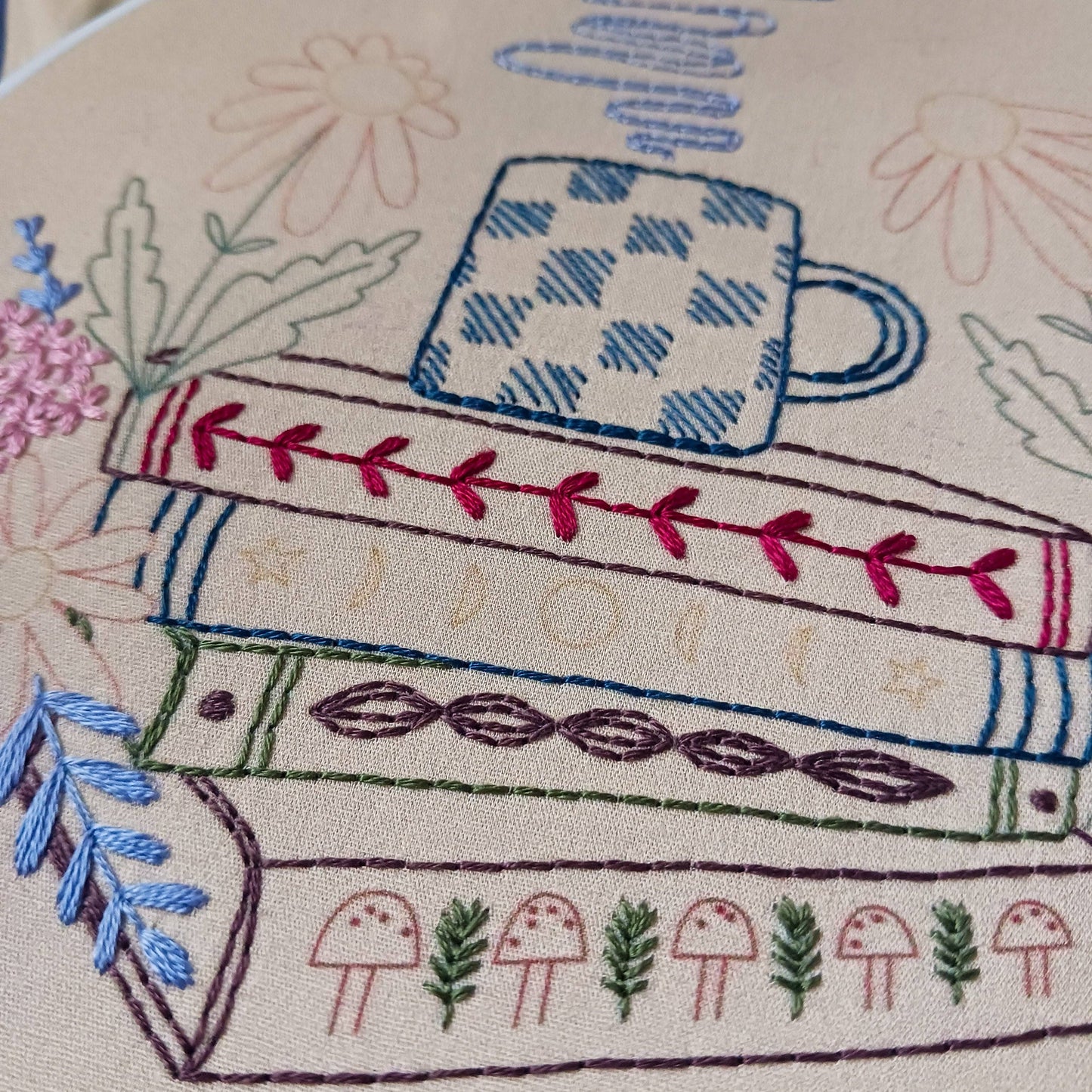 Book Nook - Cozyblue Handmade Embroidery Kit