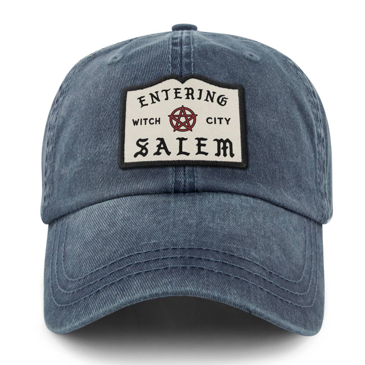 Entering Salem Washed Baseball Hat in Charcoal