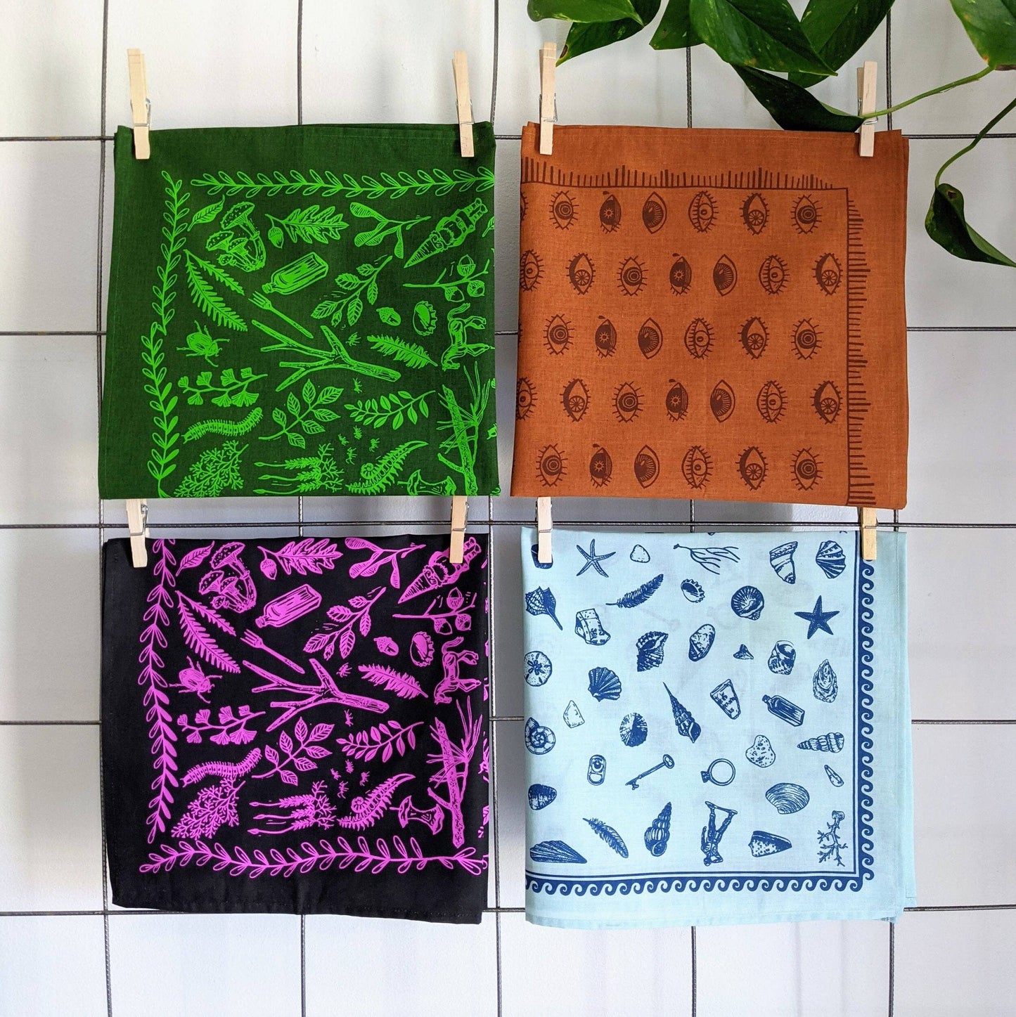 Bandana | eyeball - orange