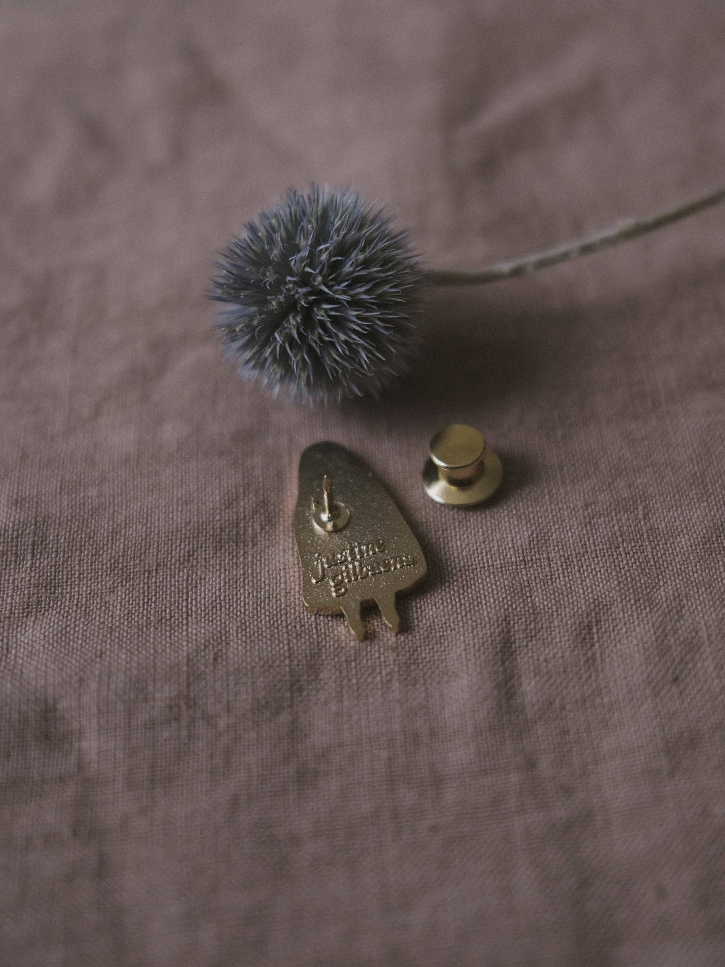 Shy Ghost Enamel Pin (With Locking Clasp)