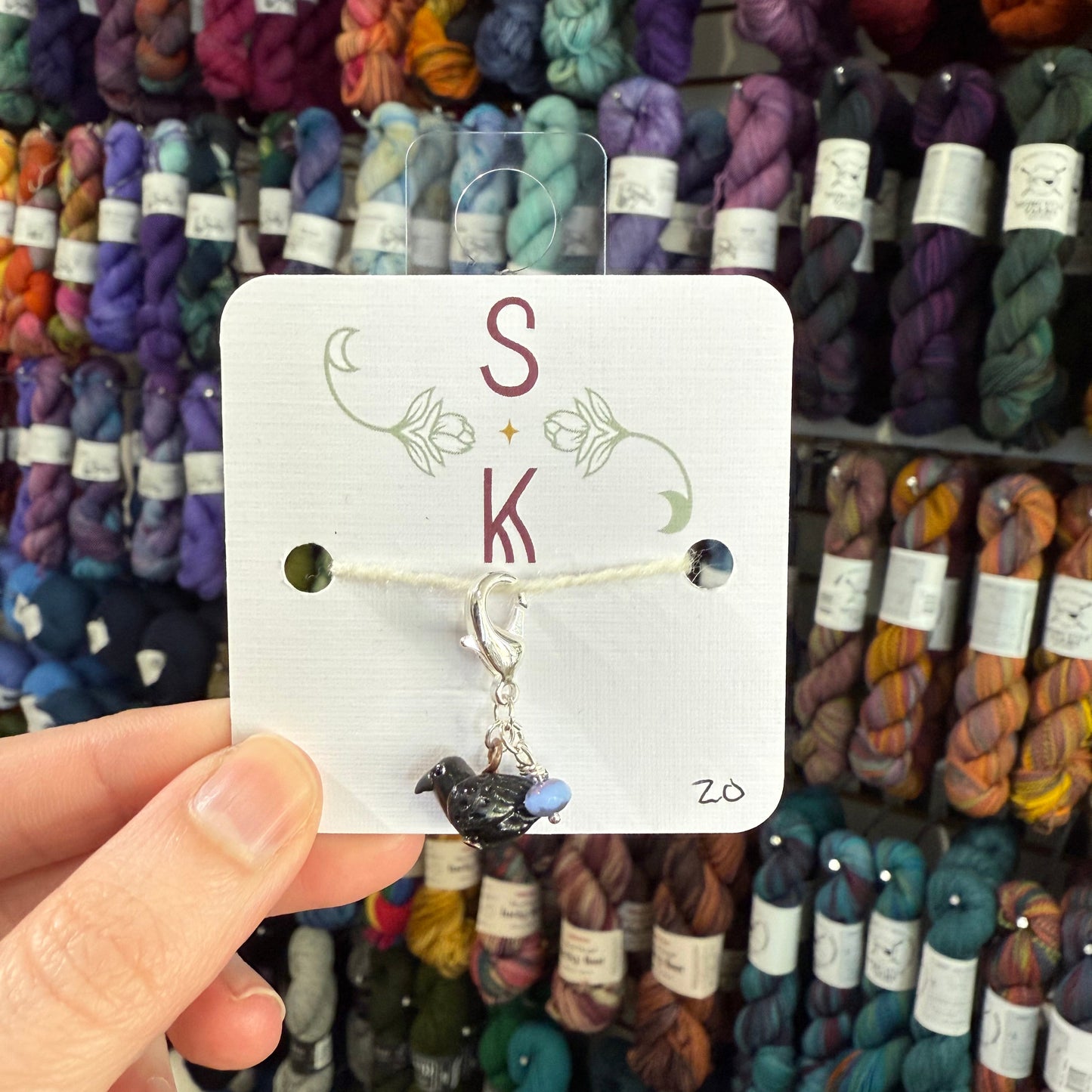 Raven Stitch Marker Sets by Sassafras Knits