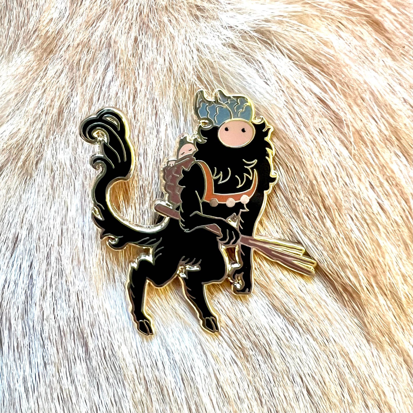 Krampus Enamel Lapel Pin