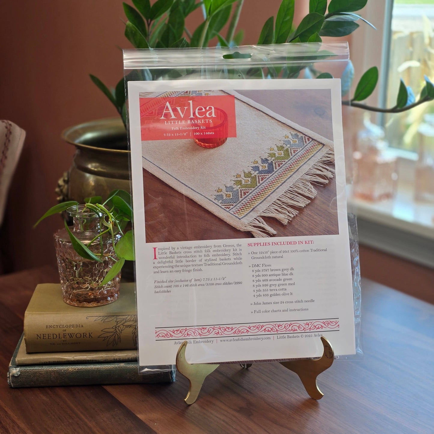 Little Baskets Cross Stitch Kit - Greek Inspired