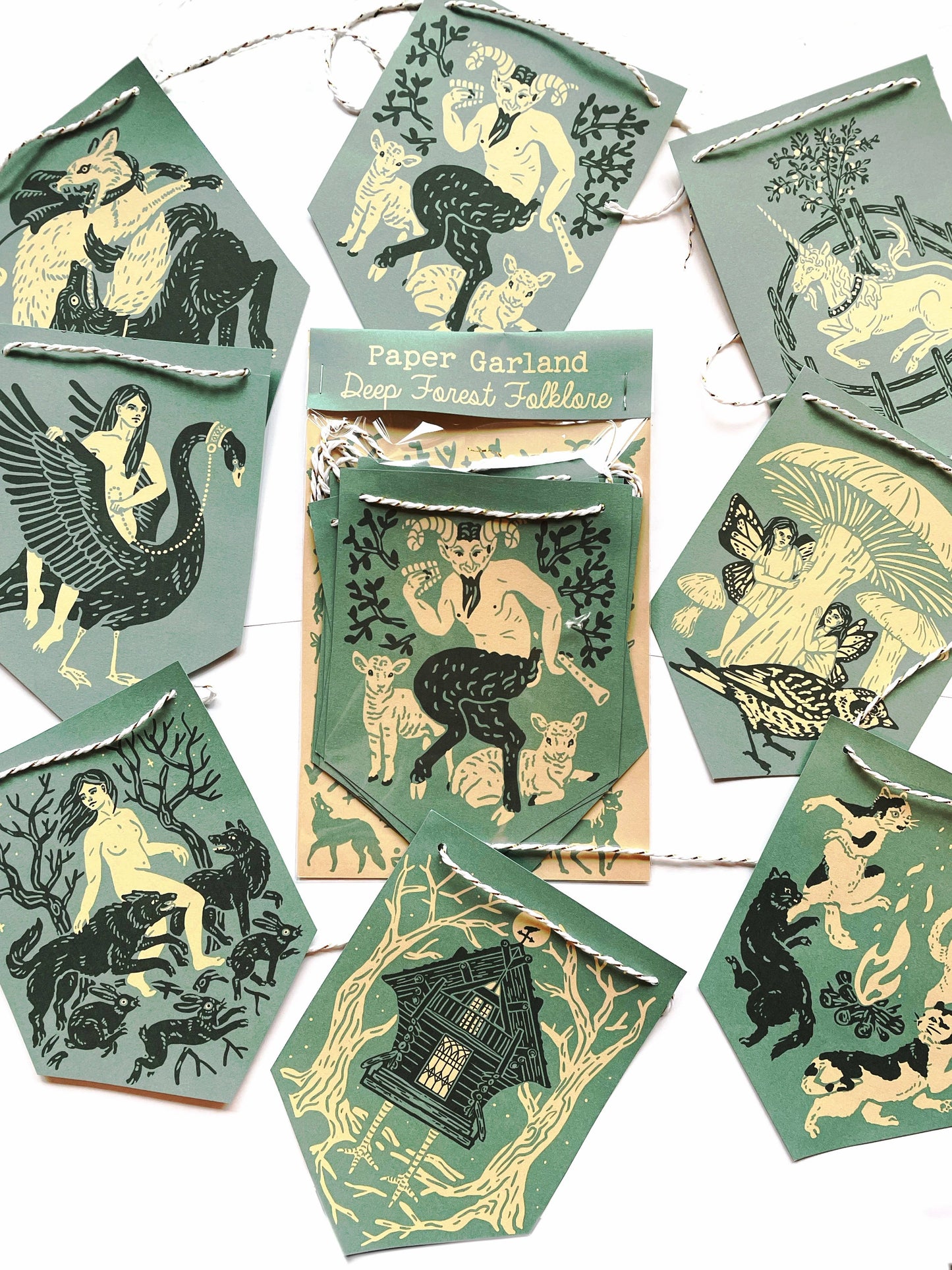 Deep Forest Folklore Paper Garland