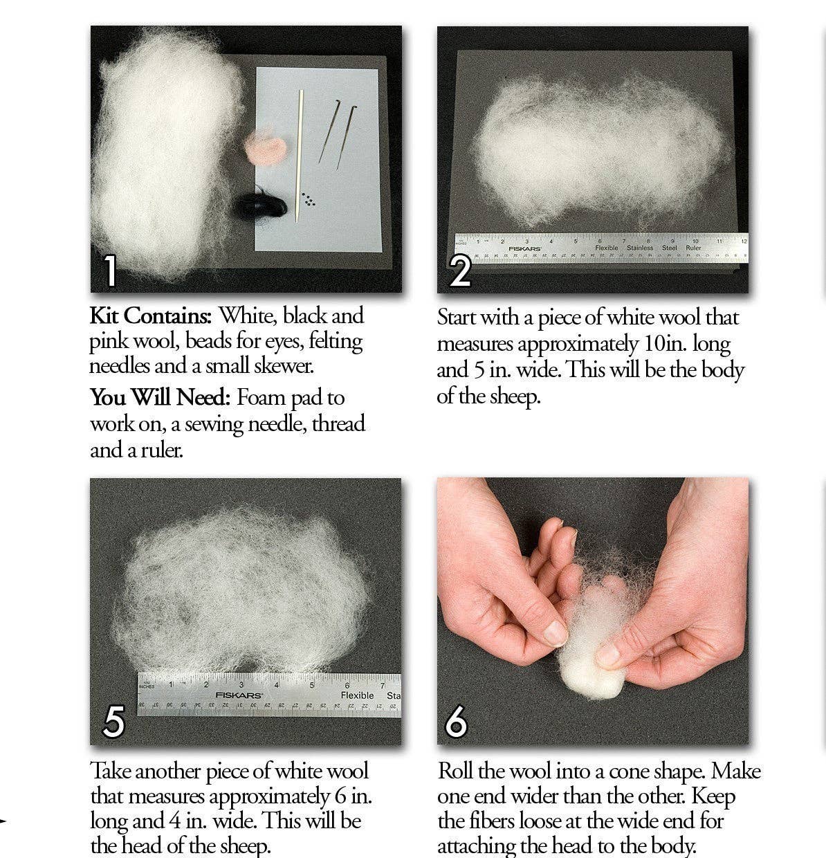 Sheep Needle Felting Kit (Intermediate)