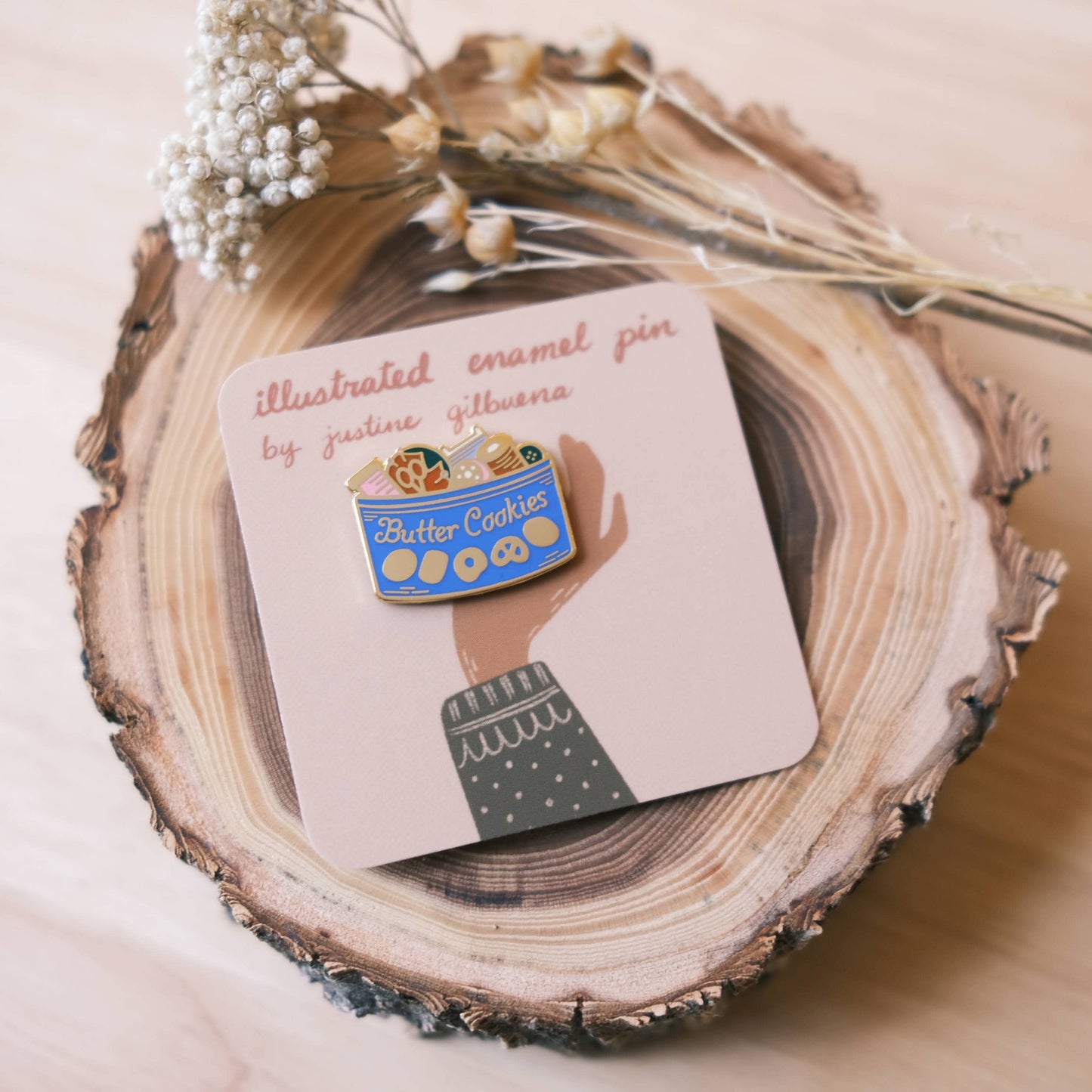 Butter Cookie Sewing Kit Enamel Pin
