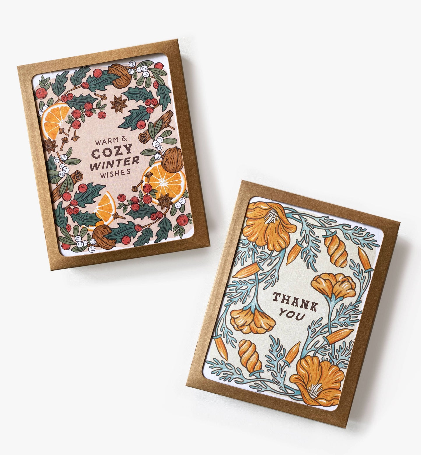 California Poppy Thank You Card Boxed Set of 8