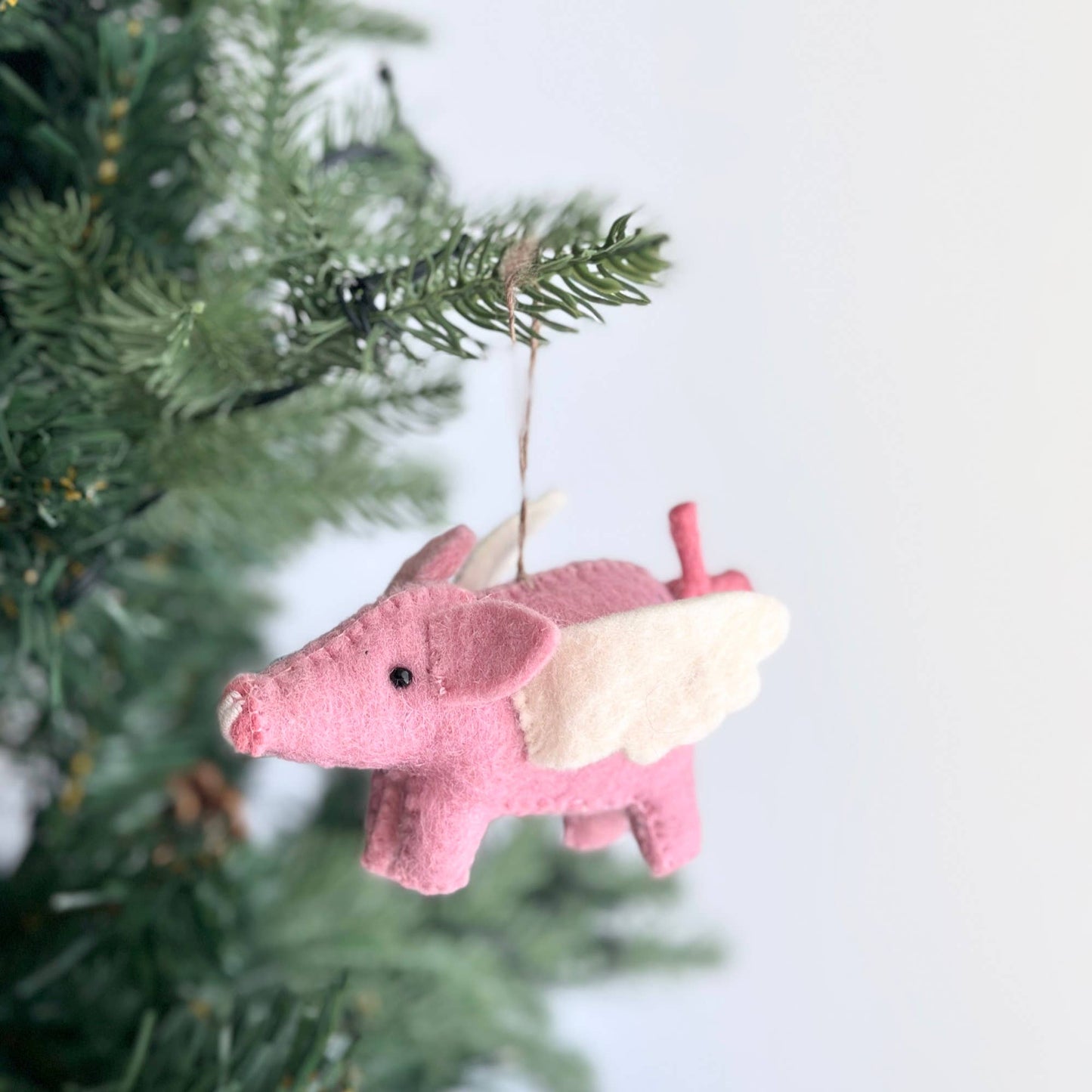 Flying Pig - Felt Hanging Ornament