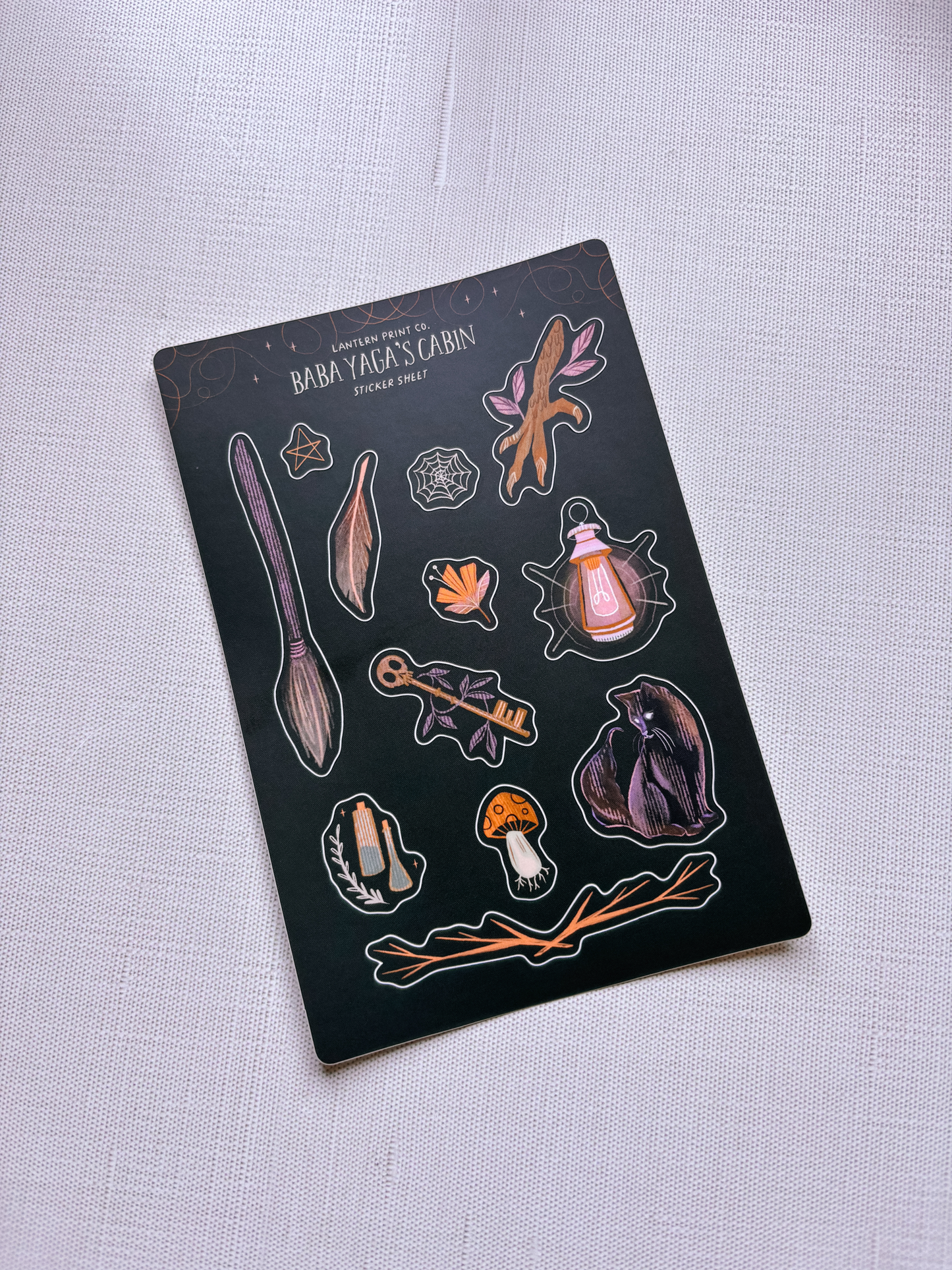 Baba Yaga's Cabin Vinyl Sticker Sheet - 4x6 matte finish