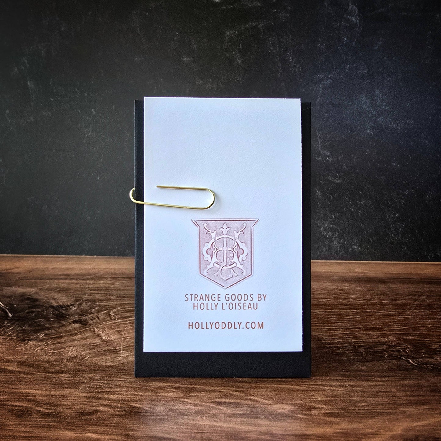 Mini Greeting Card: Thank You From My Tiny Black Heart