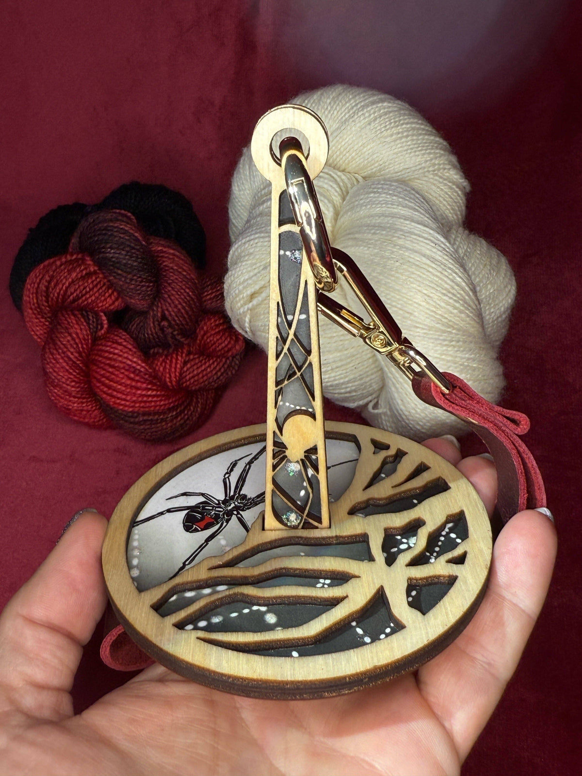 Girls Will Be Girls (Black Widow) Yarn Minder by Lemonwood