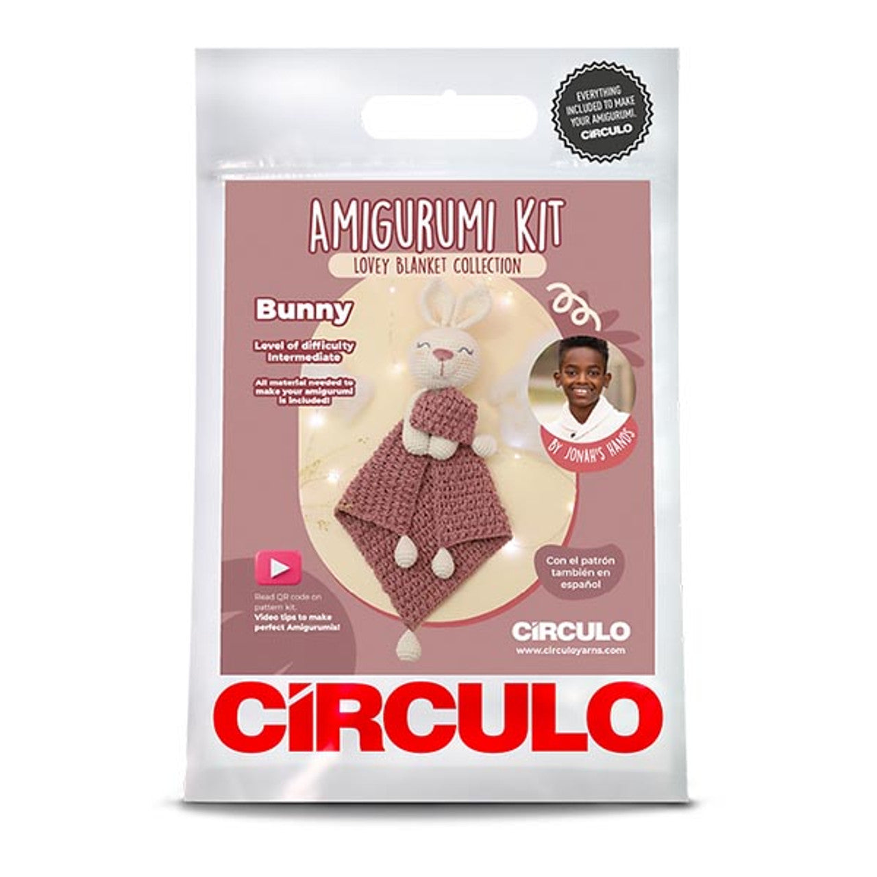 Bunny Lovey Blanket Crochet Amigurumi Kit