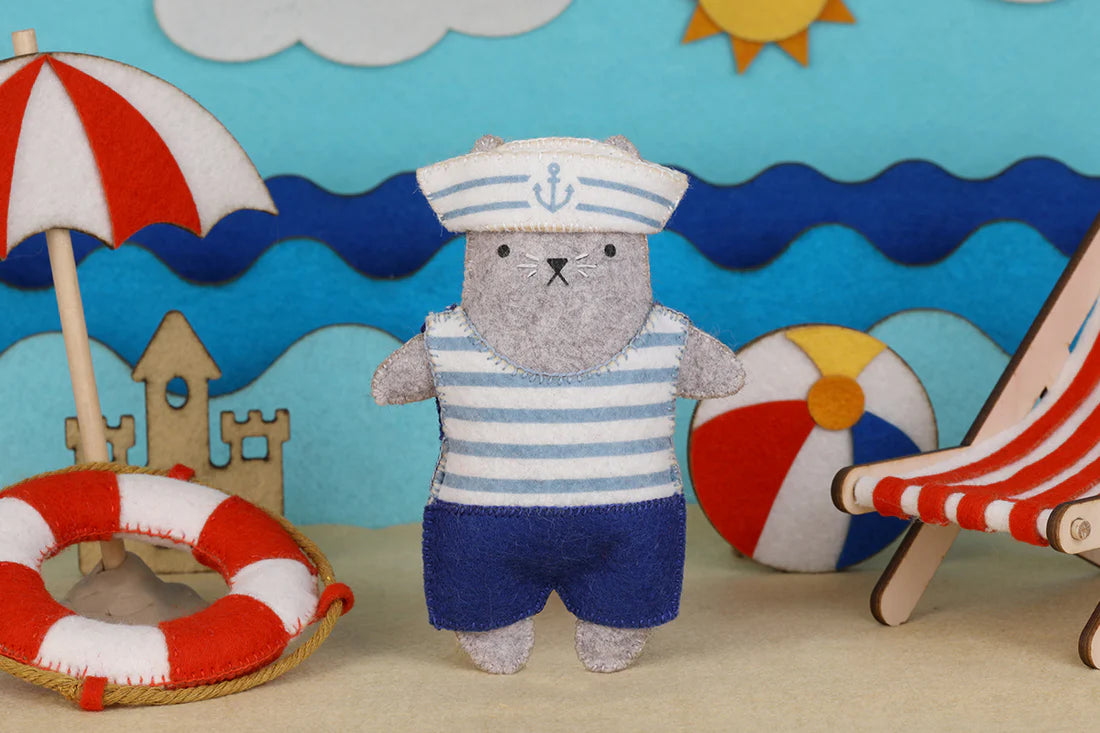 Sailor Cat - Felt Doll Kit