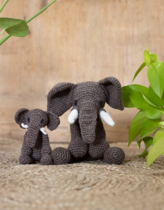 Mini Albus the African Elephant Crochet Kit