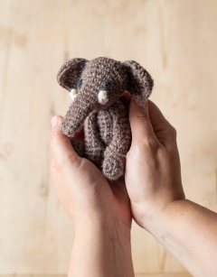 Mini Albus the African Elephant Crochet Kit