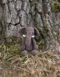 Mini Albus the African Elephant Crochet Kit