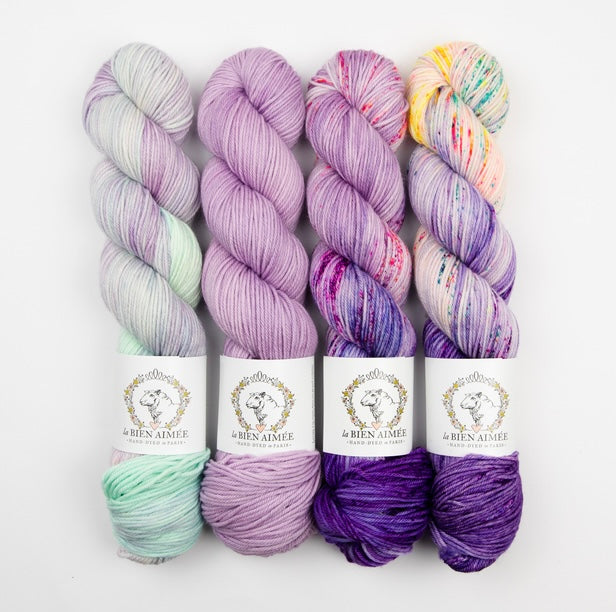 La Bien Aimée 4 Skein Fade Merino DK Bundle