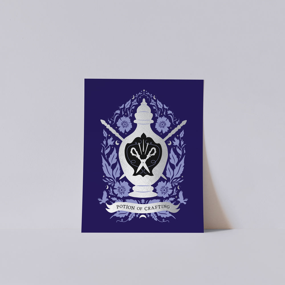 Potion of Crafting Art Print by Home Row Handcraft