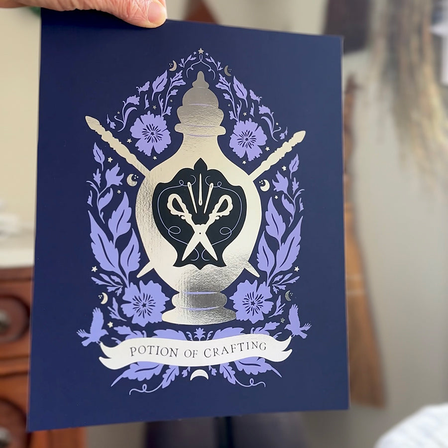 Potion of Crafting Art Print by Home Row Handcraft
