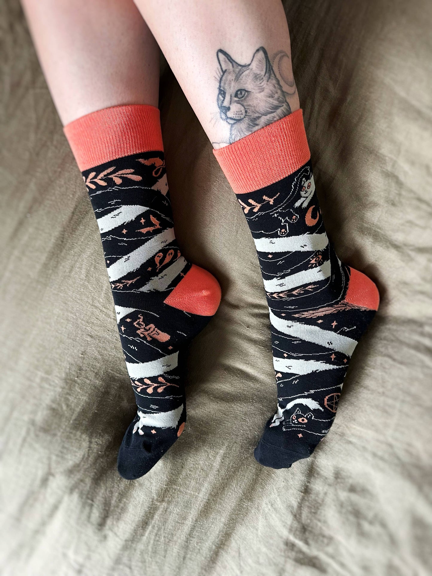 OuroPURRos Socks | cats | witchy | occult | ouroboros