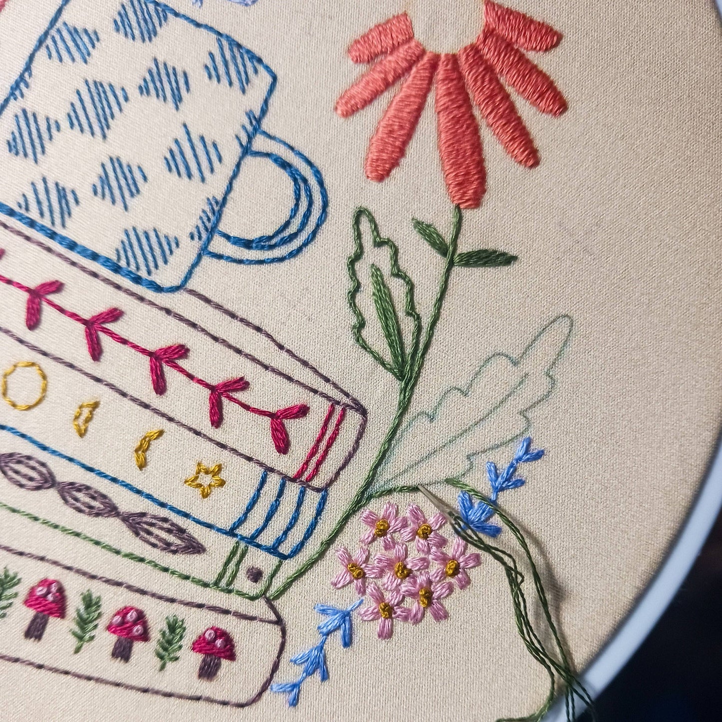 Book Nook - Cozyblue Handmade Embroidery Kit