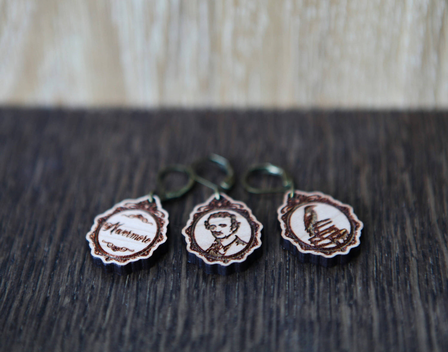 Poe Raven Knitting Keepers & Crochet Stitch Markers