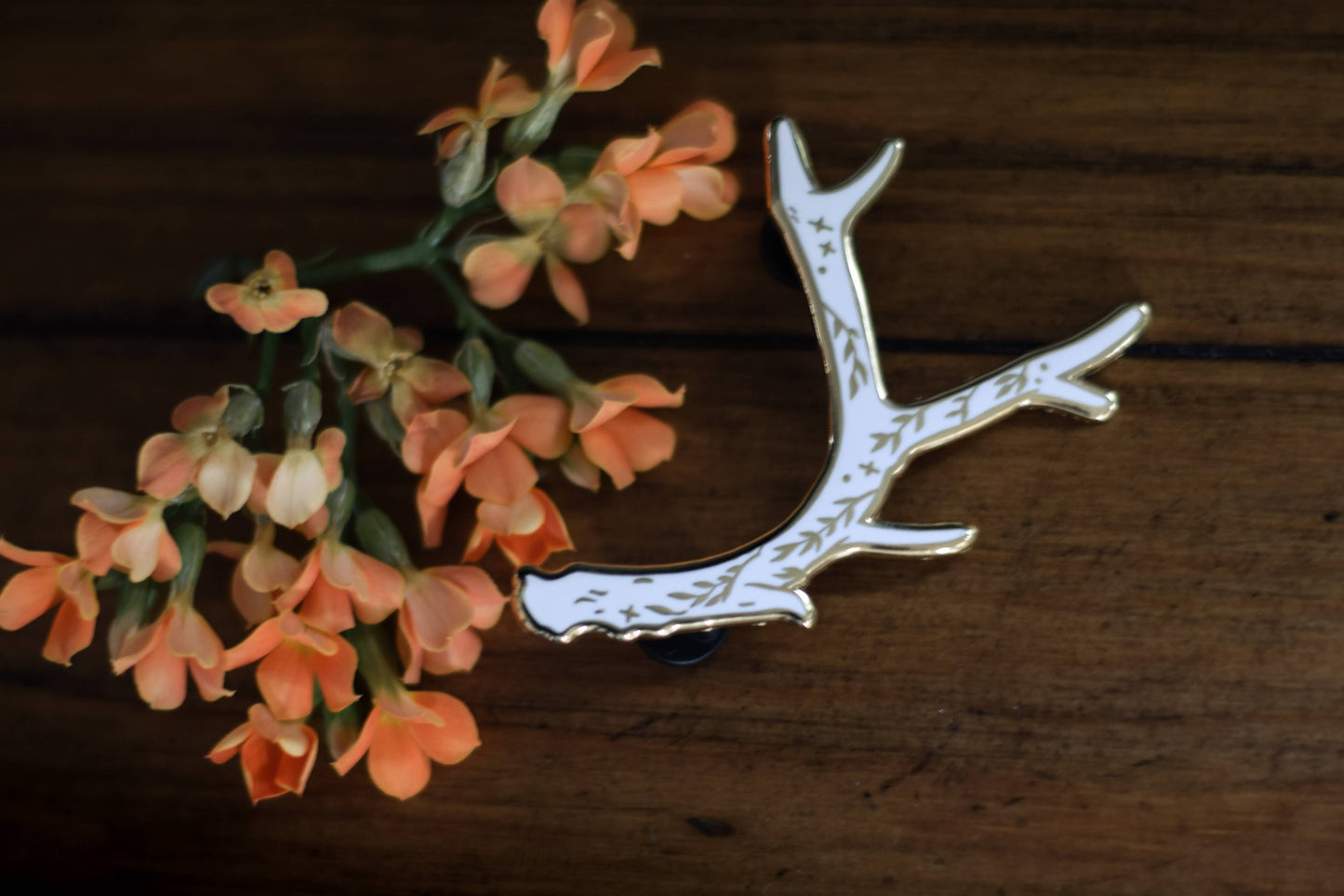 Antler Lapel Enamel Pin