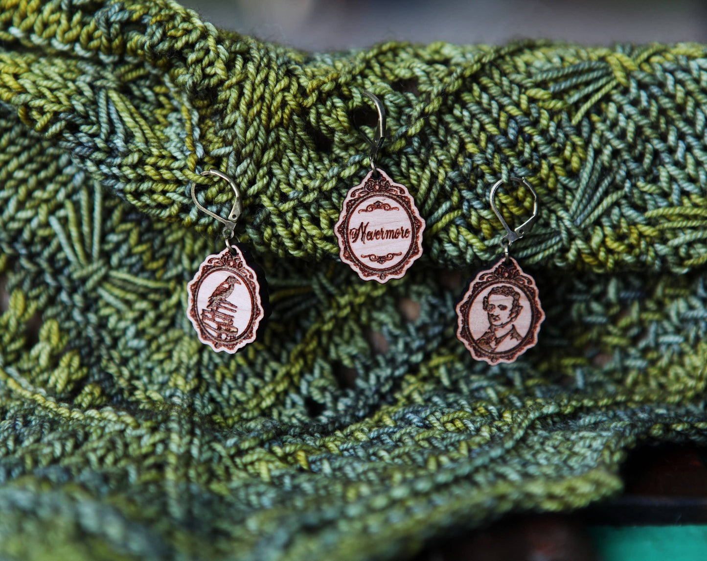 Poe Raven Knitting Keepers & Crochet Stitch Markers