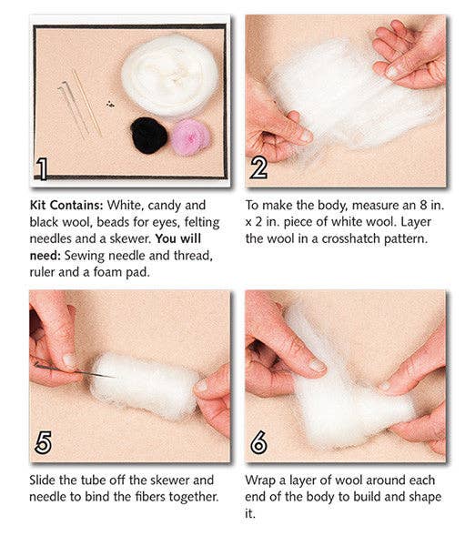 Unicorn Needle Felting Kit (Intermediate)