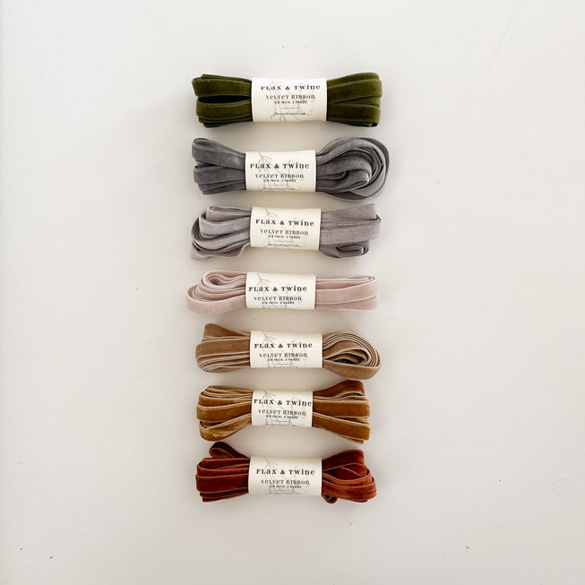 Flax & Twine Velvet Ribbon