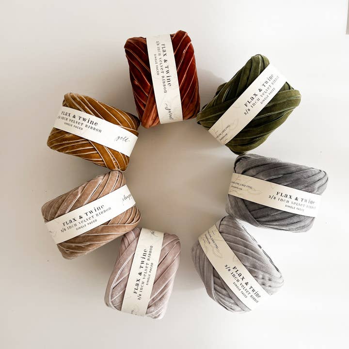 Flax & Twine Velvet Ribbon