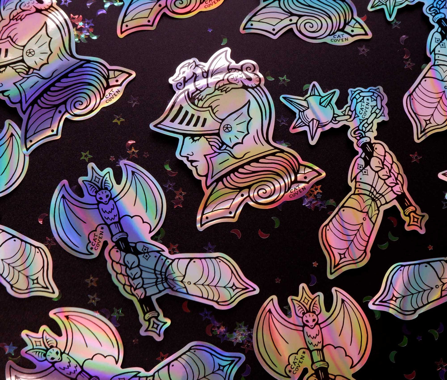 Lady Knight - Holographic Sticker