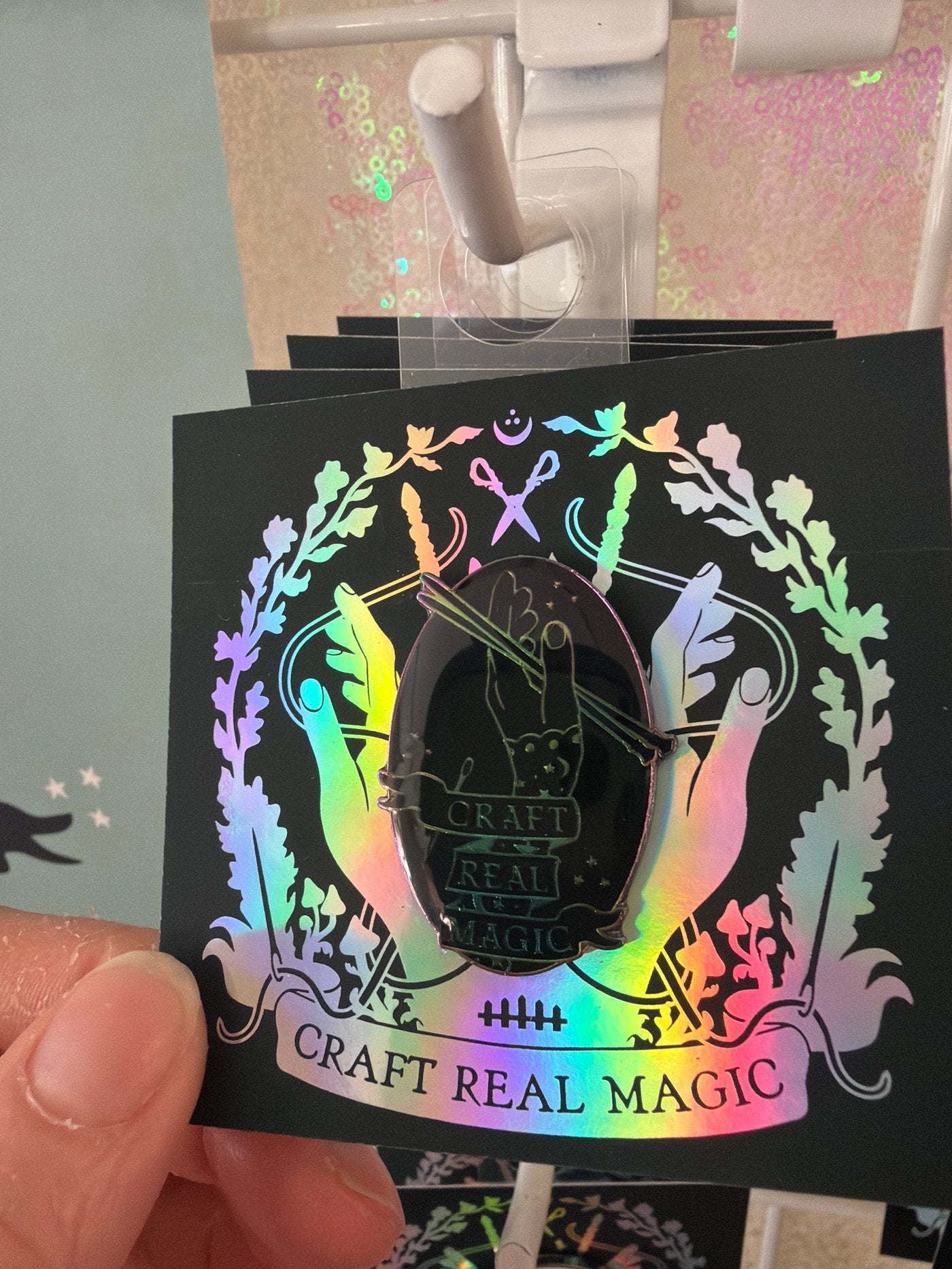 Craft Real Magic Enamel Rainbow Pin by Home Row Handcraft