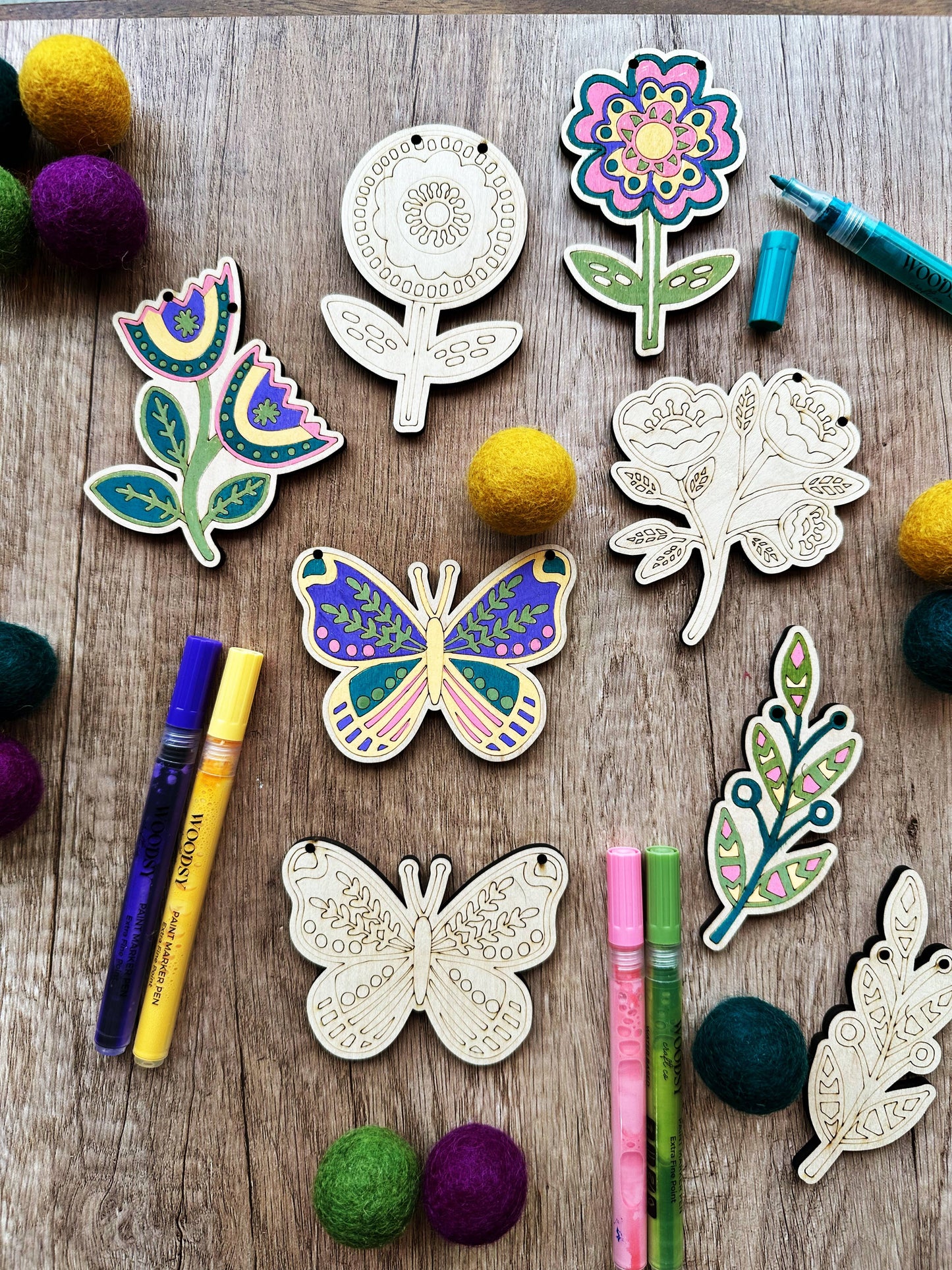 DIY Craft Kit - Folksy Flower Garland