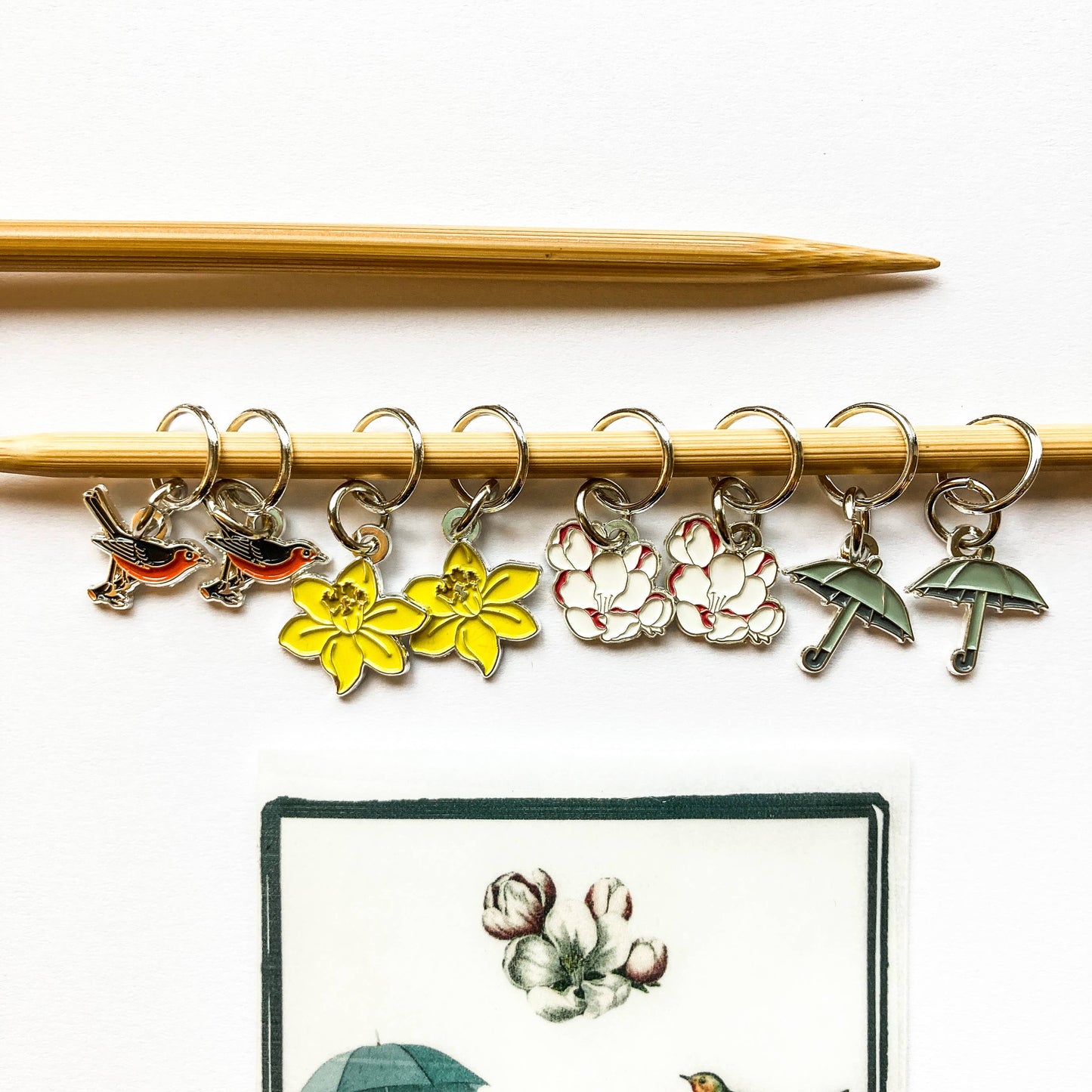 Spring Stitch Marker Set by Firefly Notes
