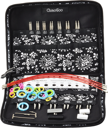 ChiaoGoo - 4" TWIST Interchangeable Needle Set Red Lace Complete US 2-15 (2.75mm-10.00mm)